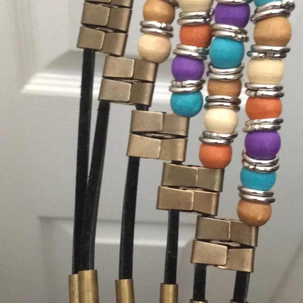 FINAL MARKDOWN Beaded Leather Belt
